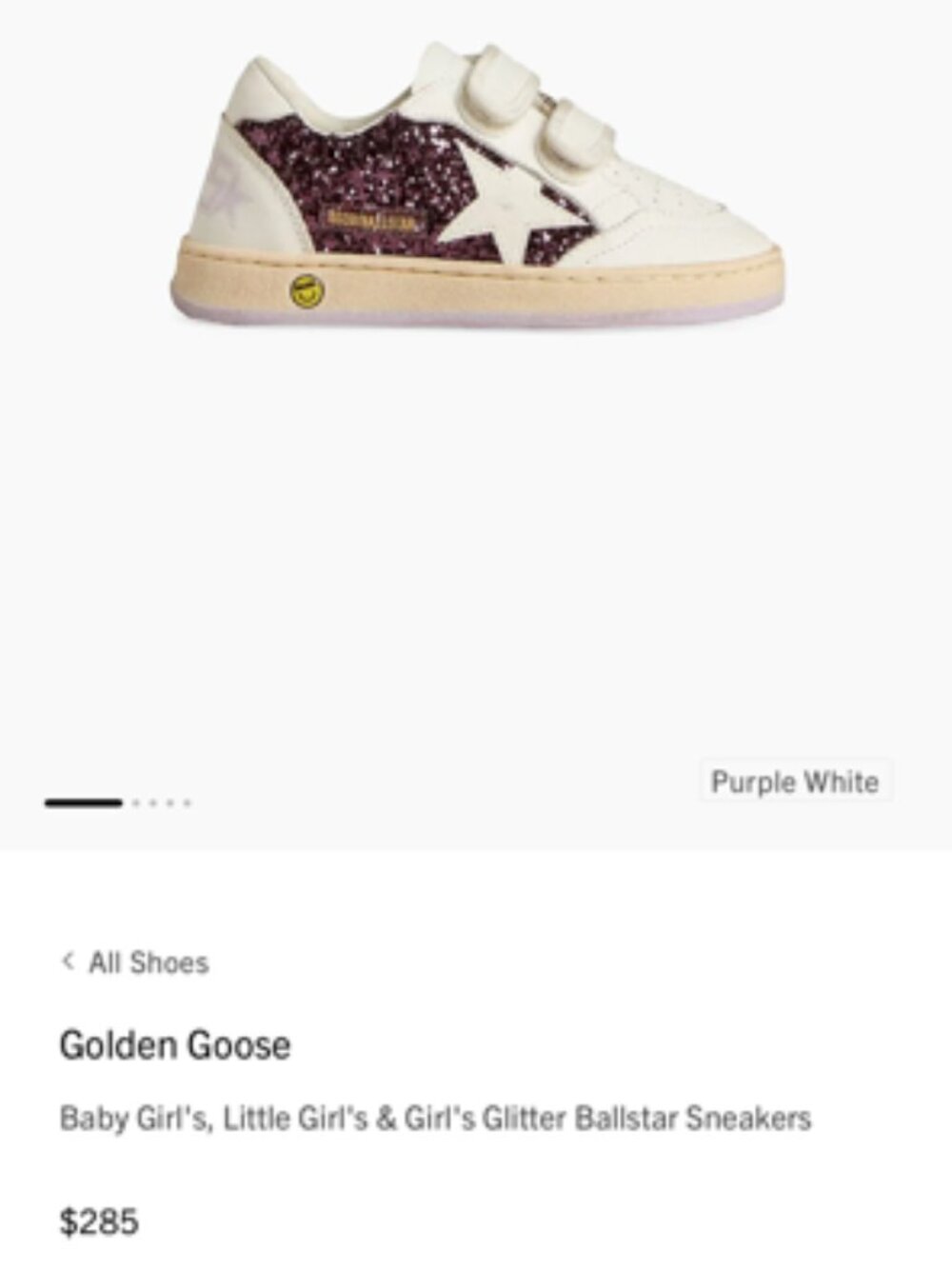 Golden Goose Kids Ball Star Sneaker - 20 EU/5 US